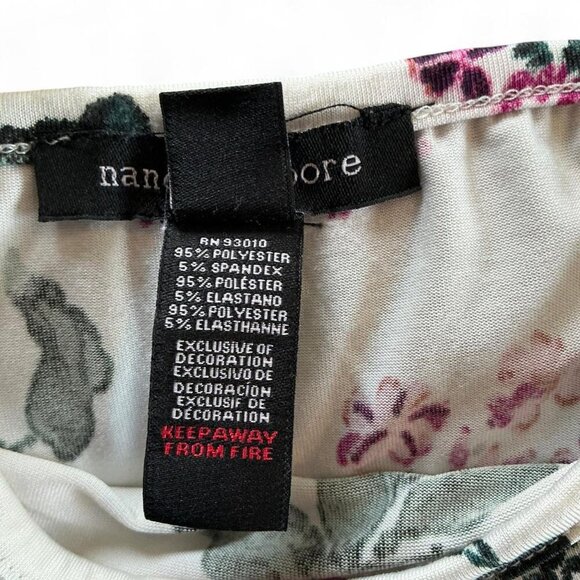 Nanette Lepore White Floral Cami Size Small Tank - Picture 4 of 4